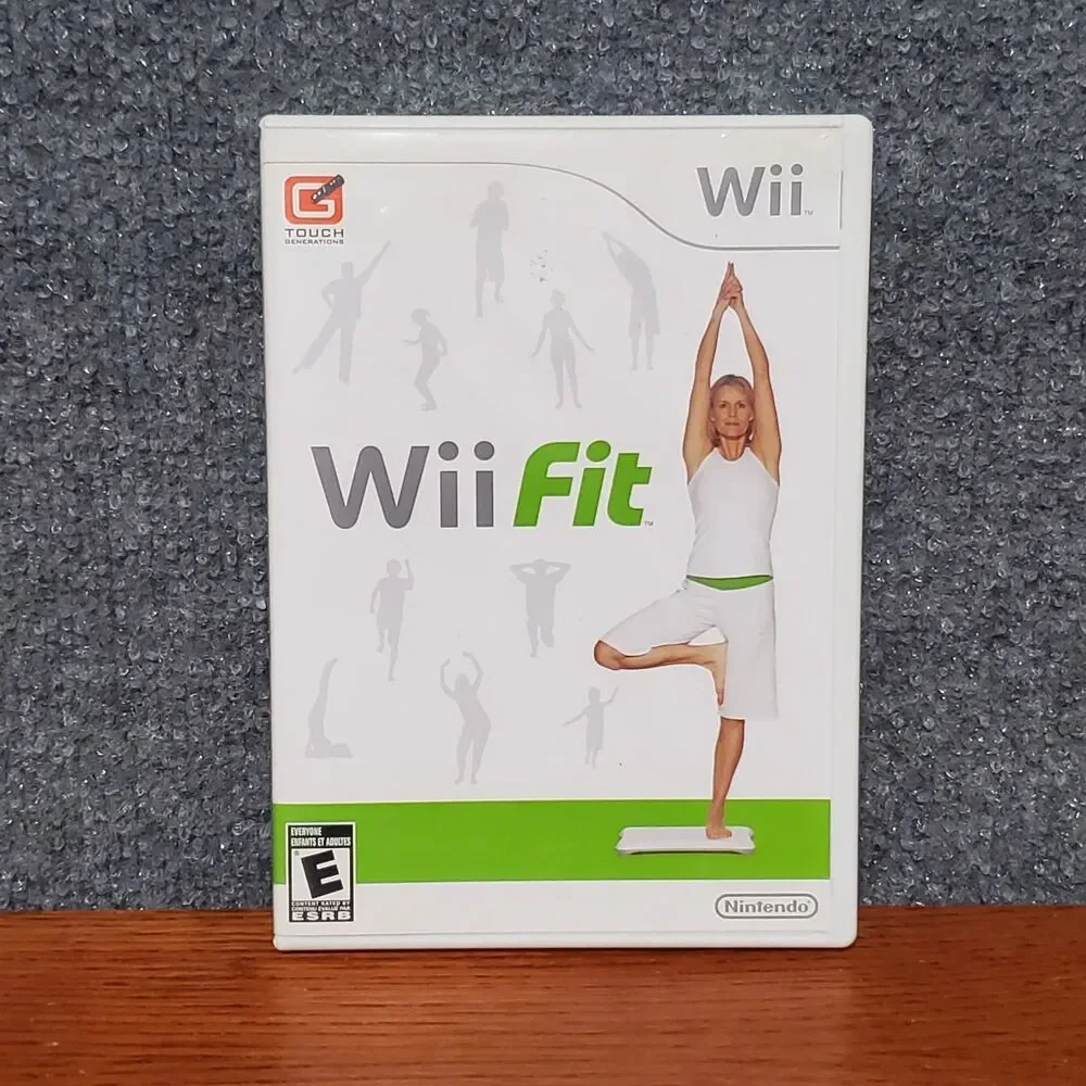 Wii Fit (Nintendo Wii, 2008) Complete With Manual And Case Working Workout Game